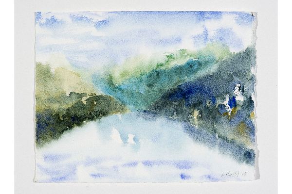 Making Space XXXIX, watercolour on Fabriano Artistico, 10x7 in.